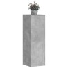 Supports pour plantes 2 pcs gris béton bois d'ingénierie 