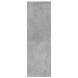 Supports pour plantes 2 pcs gris béton bois d'ingénierie 