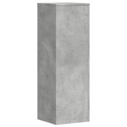 Supports pour plantes 2 pcs gris béton bois d'ingénierie 