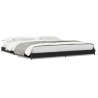 Cadre de lit sans matelas noir 200x200 cm 