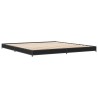 Cadre de lit sans matelas noir 200x200 cm 