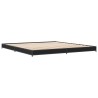 Cadre de lit sans matelas noir 200x200 cm 