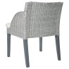 Chaise à manger avec coussin Gris Rotin naturel 