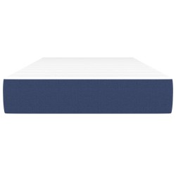 Matelas à ressorts ensachés pour enfants bleu 80x160 cm tissu 