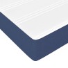 Matelas à ressorts ensachés pour enfants bleu 80x160 cm tissu 