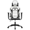 Chaise de jeu Blanc et noir Similicuir 