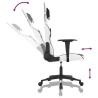 Chaise de jeu Blanc et noir Similicuir 