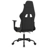 Chaise de jeu avec repose-pied Noir et jaune Tissu 