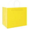 Sacs en papier 250 pcs avec poignées jaune 32x22x28 cm 