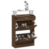 Armoire à chaussures Chêne marron 63x24x104cm Bois d'ingénierie 