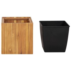 Lit surélevé de jardin 43,5x43,5x44 cm Bois massif d'acacia 