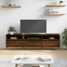 Meuble TV chêne marron 150x30x44,5 cm bois d'ingénierie 