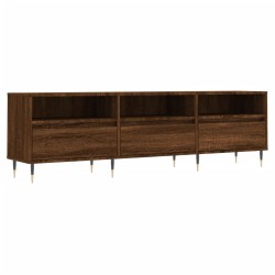 Meuble TV chêne marron 150x30x44,5 cm bois d'ingénierie 