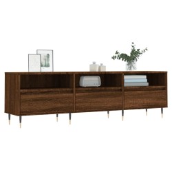 Meuble TV chêne marron 150x30x44,5 cm bois d'ingénierie 