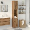 Armoire de salle de bain chêne artisanal 30x30x190 cm 