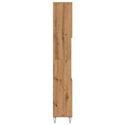 Armoire de salle de bain chêne artisanal 30x30x190 cm 