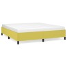 Cadre de lit sans matelas vert 180x200 cm tissu 