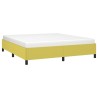 Cadre de lit sans matelas vert 180x200 cm tissu 