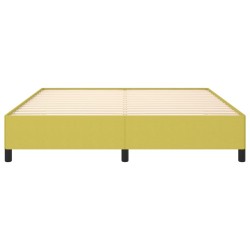 Cadre de lit sans matelas vert 180x200 cm tissu 