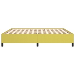 Cadre de lit sans matelas vert 180x200 cm tissu 