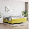 Cadre de lit sans matelas vert 180x200 cm tissu 