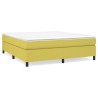 Cadre de lit sans matelas vert 180x200 cm tissu 