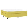 Cadre de lit sans matelas vert 180x200 cm tissu 