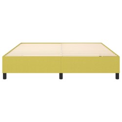 Cadre de lit sans matelas vert 180x200 cm tissu 