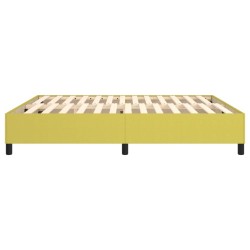 Cadre de lit sans matelas vert 180x200 cm tissu 