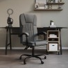 Fauteuil inclinable de bureau Gris foncé Tissu 