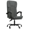 Fauteuil inclinable de bureau Gris foncé Tissu 