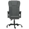 Fauteuil inclinable de bureau Gris foncé Tissu 