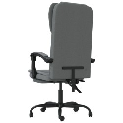 Fauteuil inclinable de bureau Gris foncé Tissu 