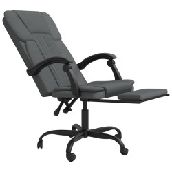 Fauteuil inclinable de bureau Gris foncé Tissu 