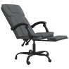 Fauteuil inclinable de bureau Gris foncé Tissu 