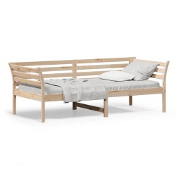Lit de jour sans matelas 90x200 cm bois de pin massif 