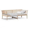Lit de jour sans matelas 90x200 cm bois de pin massif 