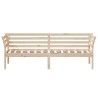 Lit de jour sans matelas 90x200 cm bois de pin massif 