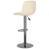 Tabourets de bar lot de 2 crème tissu 
