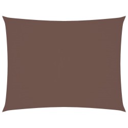 Voile de parasol tissu oxford rectangulaire 6x7 m marron 
