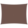 Voile de parasol tissu oxford rectangulaire 6x7 m marron 