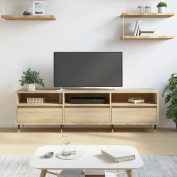 Meuble TV chêne sonoma 150x30x44,5 cm bois d'ingénierie 