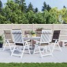 Coussins de chaise à dossier haut lot de 6 taupe tissu oxford 