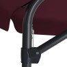 Parasol de jardin avec mât en acier 300 cm Rouge bordeaux 