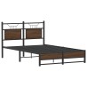 Cadre de lit sans matelas chêne marron 120x200 cm 