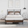 Cadre de lit sans matelas chêne marron 120x200 cm 