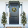 Ensemble de décoration de porte de Noël 4 pcs PVC 