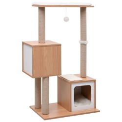 Arbre à chat avec tapis à gratter en sisal 104 cm 