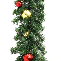 Guirlande de Noël décorée avec boules 20 m 