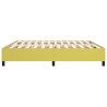 Cadre de lit sans matelas vert 200x200 cm tissu 